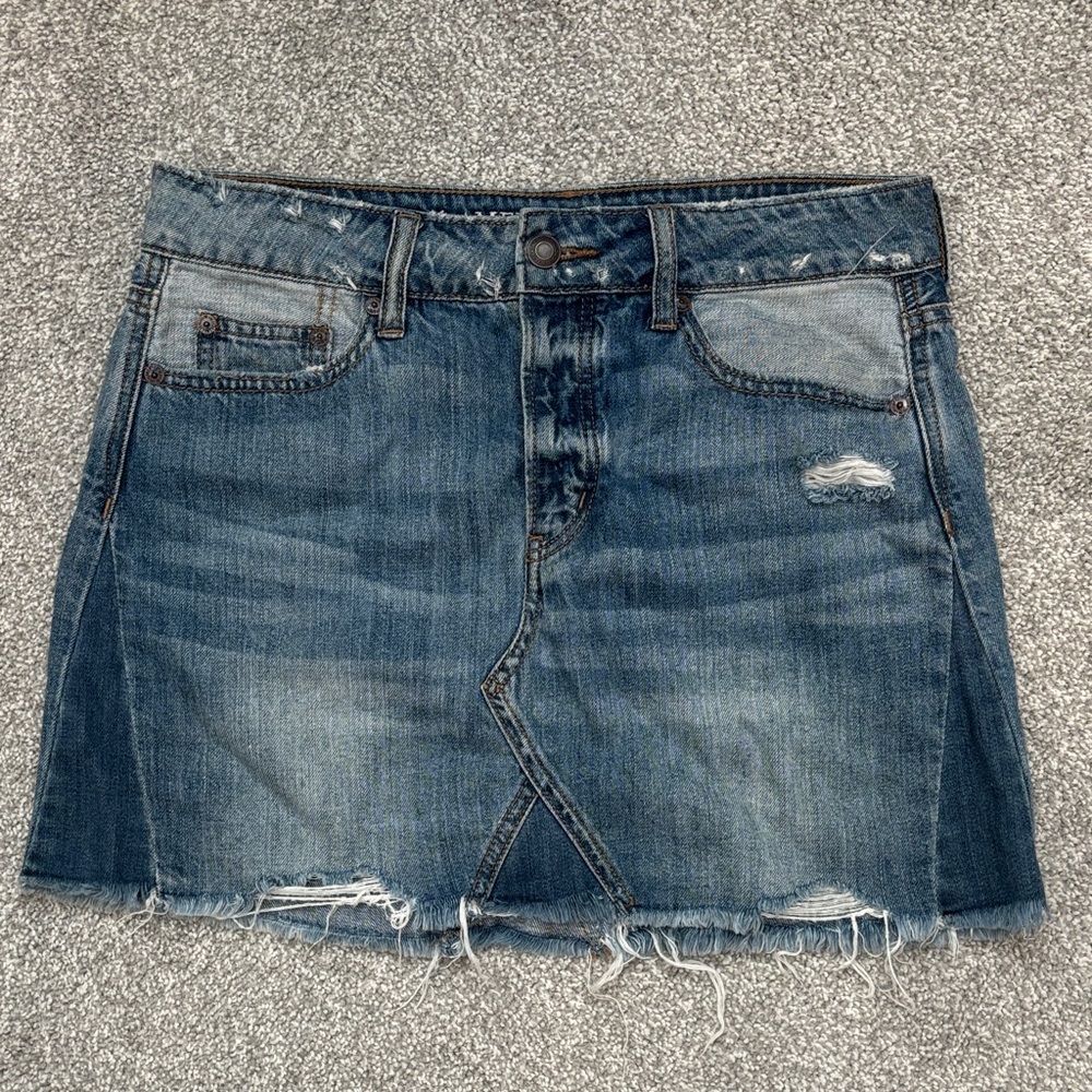 American Eagle Outfitters Blue Denim Mini Skirt